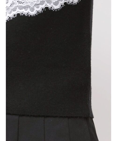 セール】レースドッキングジップニット（ニット/セーター）｜jouetie