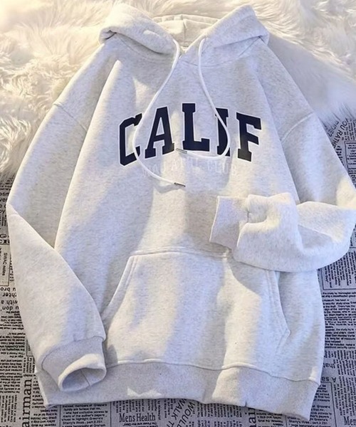 SPIGA（スピーガ）の「ﾛｺﾞ入りｽｳｪｯﾄﾌｰﾃﾞｨ（Tシャツ/カットソー・レディース・ホワイト/ライトグレー/ブラウン/レッド/ネイビー/ブラック・MEDIUM/LARGE/X-LARGE）」の3枚目の写真