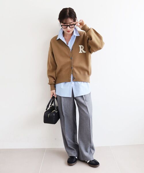 le.coeur blanc（ルクールブラン）の「ツイードライクイージーワイドパンツ（その他パンツ・レディース・グレー/ブラウン・38）」の10枚目の写真