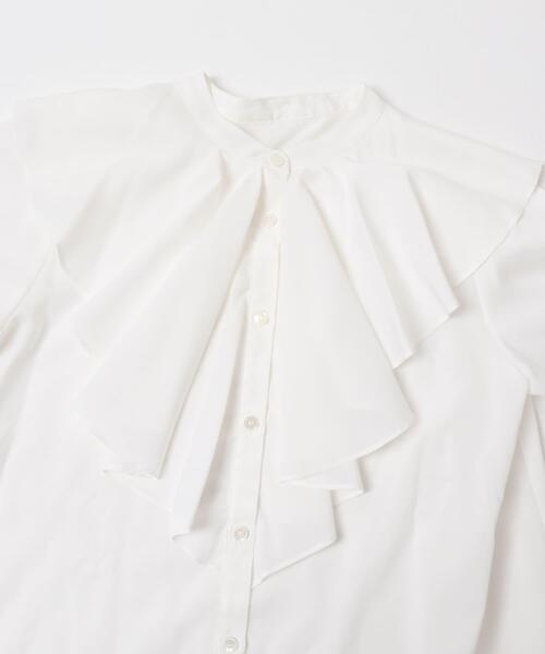 URBAN RESEARCH ROSSO WOMEN(アーバンリサーチ ロッソ)の「フリルカラーシャツブラウス(シャツ/ブラウス・レディース・イエロー/ホワイト/ブラック・FREE)」の10枚目の写真