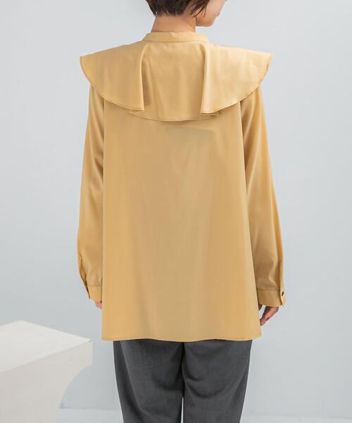 URBAN RESEARCH ROSSO WOMEN(アーバンリサーチ ロッソ)の「フリルカラーシャツブラウス(シャツ/ブラウス・レディース・イエロー/ホワイト/ブラック・FREE)」の16枚目の写真