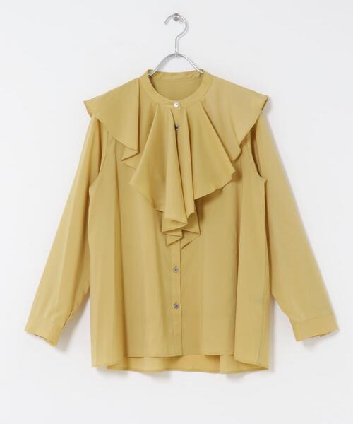 URBAN RESEARCH ROSSO WOMEN(アーバンリサーチ ロッソ)の「フリルカラーシャツブラウス(シャツ/ブラウス・レディース・イエロー/ホワイト/ブラック・FREE)」の19枚目の写真