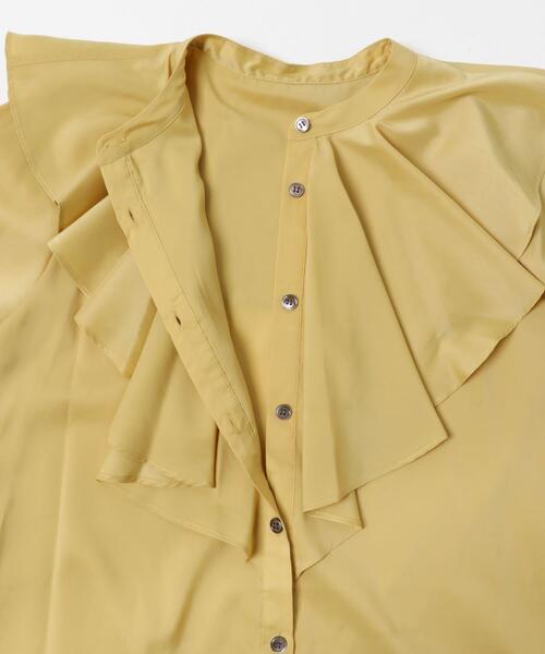 URBAN RESEARCH ROSSO WOMEN(アーバンリサーチ ロッソ)の「フリルカラーシャツブラウス(シャツ/ブラウス・レディース・イエロー/ホワイト/ブラック・FREE)」の20枚目の写真