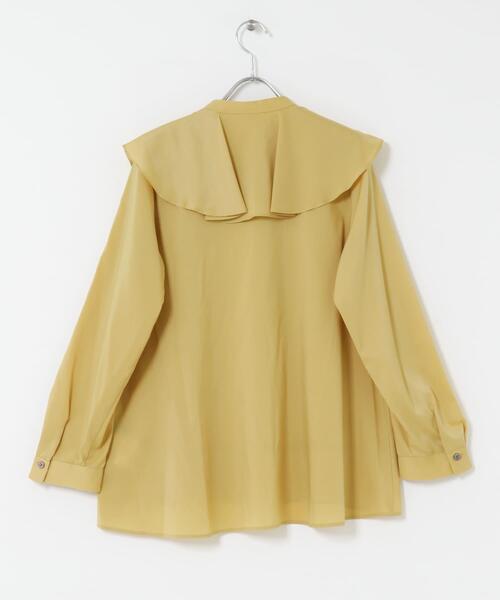 URBAN RESEARCH ROSSO WOMEN(アーバンリサーチ ロッソ)の「フリルカラーシャツブラウス(シャツ/ブラウス・レディース・イエロー/ホワイト/ブラック・FREE)」の22枚目の写真