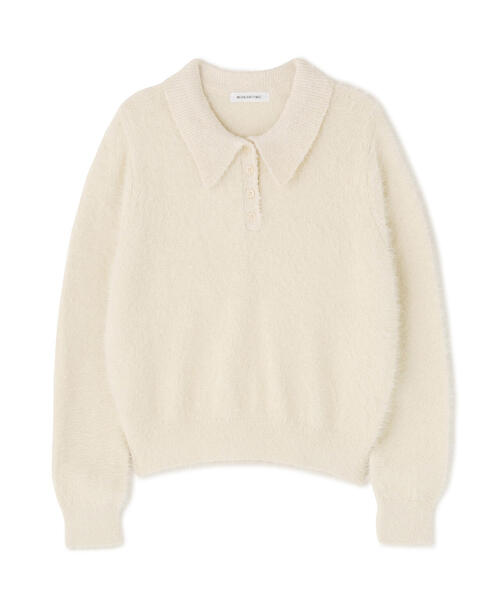 NATURAL BEAUTY BASIC(ナチュラルビューティーベーシック)の「◇シャギーポロニット(ニット/セーター・レディース・ブルー/グレー/オフホワイト・FREE)」の13枚目の写真