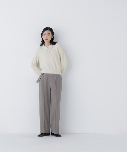 NATURAL BEAUTY BASIC(ナチュラルビューティーベーシック)の「◇シャギーポロニット(ニット/セーター・レディース・ブルー/グレー/オフホワイト・FREE)」の14枚目の写真