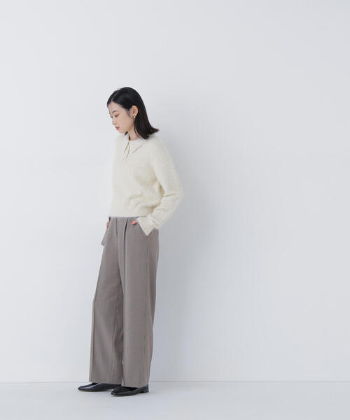 NATURAL BEAUTY BASIC(ナチュラルビューティーベーシック)の「◇シャギーポロニット(ニット/セーター・レディース・ブルー/グレー/オフホワイト・FREE)」の16枚目の写真