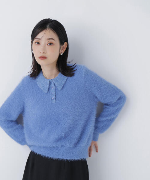 セール】◇シャギーポロニット（ニット/セーター）｜NATURAL BEAUTY