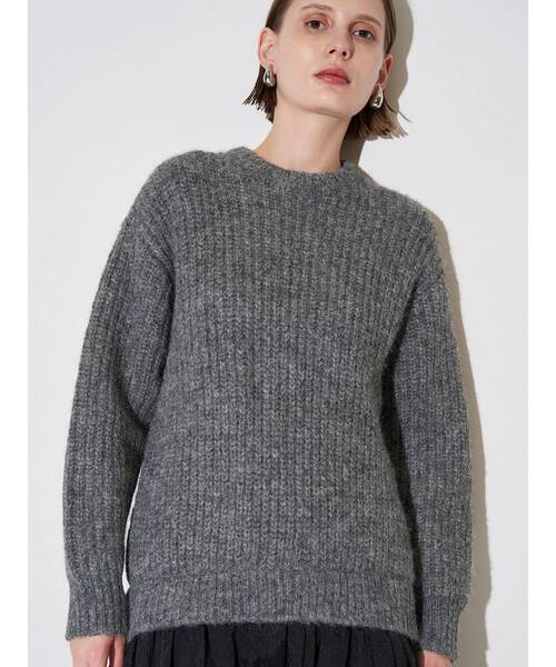 ブラッシュヤーンニットドッキングワンピース（ワンピース）｜ELENDEEK