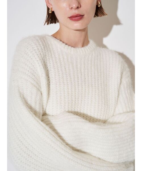 ブラッシュヤーンニットドッキングワンピース（ワンピース）｜ELENDEEK