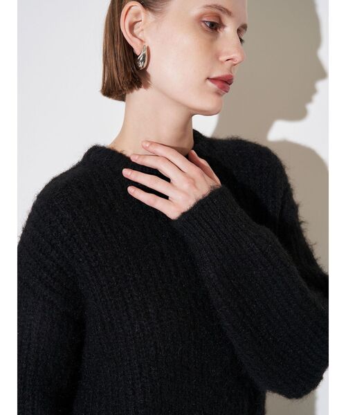 ブラッシュヤーンニットドッキングワンピース（ワンピース）｜ELENDEEK