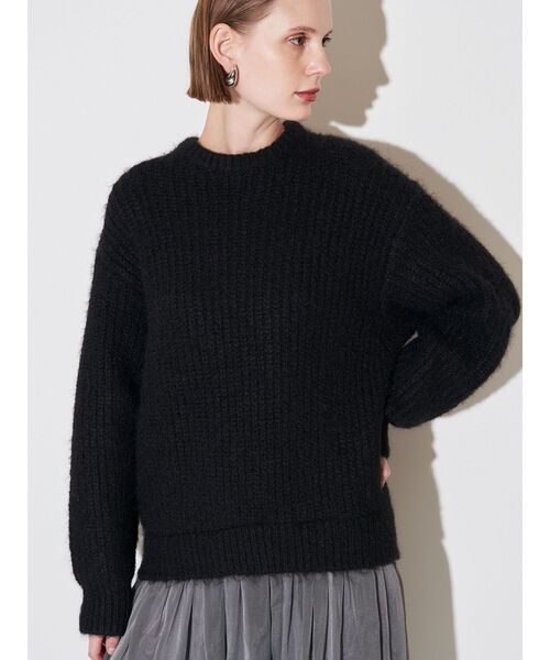 ブラッシュヤーンニットドッキングワンピース（ワンピース）｜ELENDEEK