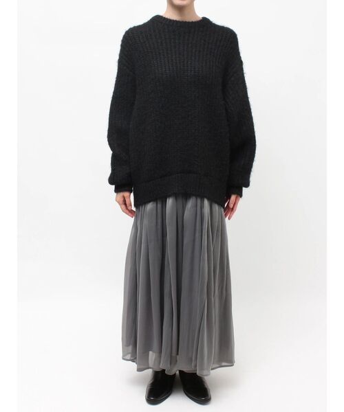 ブラッシュヤーンニットドッキングワンピース（ワンピース）｜ELENDEEK