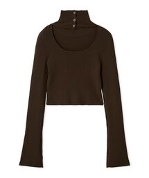 SNIDEL | 2wayクロップドハイネックプルオーバー(ニット/セーター)