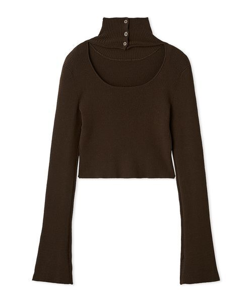 2wayクロップドハイネックプルオーバー（ニット/セーター）｜SNIDEL