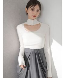 SNIDEL | 2wayクロップドハイネックプルオーバー(ニット/セーター)