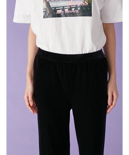 LILY BROWN（リリーブラウン）の「バリエーションフリルパンツ（その他パンツ・レディース・ブラック/オフホワイト/グレー・0/1）」の9枚目の写真