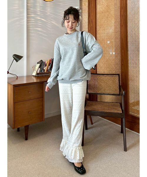 LILY BROWN（リリーブラウン）の「バリエーションフリルパンツ（その他パンツ・レディース・ブラック/オフホワイト/グレー・0/1）」の15枚目の写真