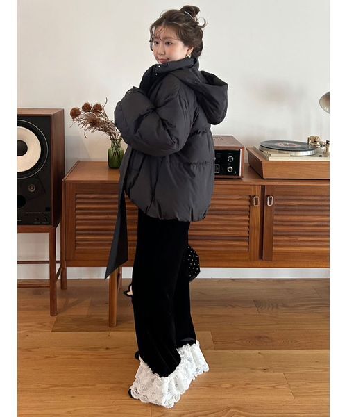 LILY BROWN（リリーブラウン）の「バリエーションフリルパンツ（その他パンツ・レディース・ブラック/オフホワイト/グレー・0/1）」の20枚目の写真