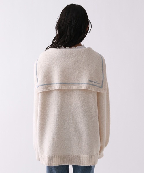 girly line】セーラーリボンカーディガン【2WAY】（ニット/セーター