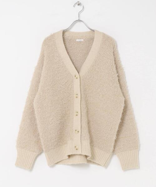ITEMS URBANRESEARCH（アイテムズ アーバンリサーチ）の「シャギービッグカーディガン（カーディガン/ボレロ・レディース・ライトグレー/ブラウン/ベージュ・FREE）」の8枚目の写真