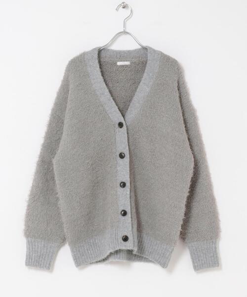 ITEMS URBANRESEARCH（アイテムズ アーバンリサーチ）の「シャギービッグカーディガン（カーディガン/ボレロ・レディース・ライトグレー/ブラウン/ベージュ・FREE）」の16枚目の写真