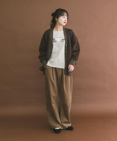 ITEMS URBANRESEARCH（アイテムズ アーバンリサーチ）の「シャギービッグカーディガン（カーディガン/ボレロ・レディース・ライトグレー/ブラウン/ベージュ・FREE）」の22枚目の写真