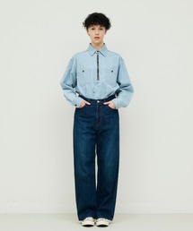 DENIM DELIGHT DAYS （デニム デライト デイズ）の「【DENIM DELIGHT DAYS】セルヴィッチデニムワイドジーンズ（デニムパンツ）」