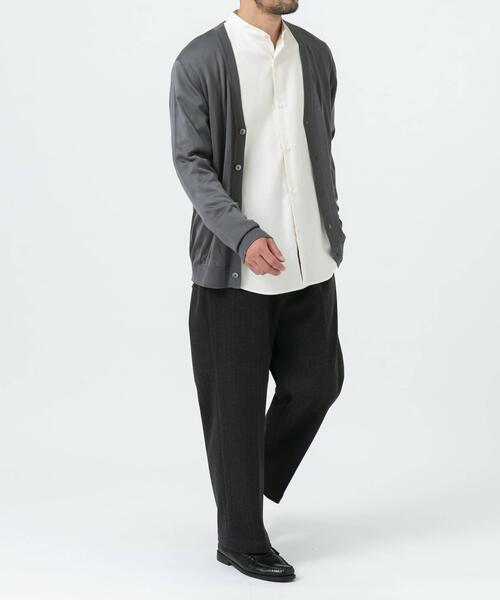URBAN RESEARCH ROSSO MEN（アーバンリサーチロッソメン）の「『XLサイズあり』『UR TECH』ハイゲージカーディガン（カーディガン/ボレロ・メンズ・グレー/ベージュ/ネイビー/ブラック・MEDIUM/LARGE/X-LARGE）」の6枚目の写真