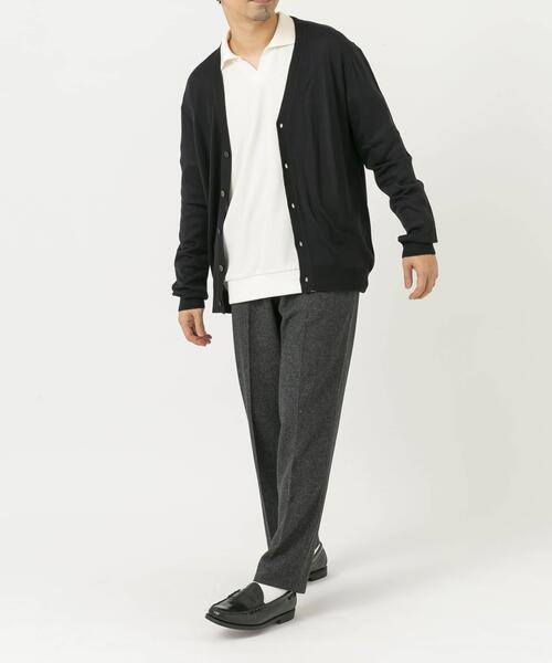 URBAN RESEARCH ROSSO MEN（アーバンリサーチロッソメン）の「『XLサイズあり』『UR TECH』ハイゲージカーディガン（カーディガン/ボレロ・メンズ・グレー/ベージュ/ネイビー/ブラック・MEDIUM/LARGE/X-LARGE）」の15枚目の写真