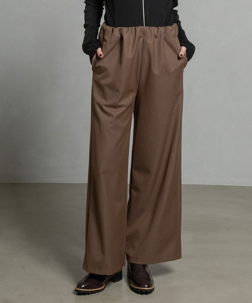 MARECHAL TERRE（マルシャルテル）の「ウォームセミワイドパンツ（その他パンツ・レディース・チャコールグレー/ブラック/ブラウン/ワインレッド/キャメル・SMALL/MEDIUM/LARGE）」の4枚目の写真