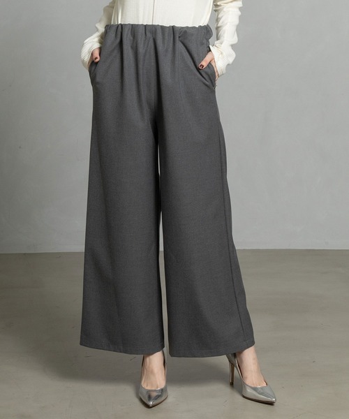 MARECHAL TERRE（マルシャルテル）の「ウォームセミワイドパンツ（その他パンツ・レディース・チャコールグレー/ブラック/ブラウン/ワインレッド/キャメル・SMALL/MEDIUM/LARGE）」の3枚目の写真