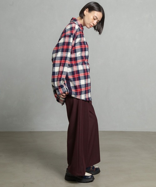 MARECHAL TERRE（マルシャルテル）の「ウォームセミワイドパンツ（その他パンツ・レディース・チャコールグレー/ブラック/ブラウン/ワインレッド/キャメル・SMALL/MEDIUM/LARGE）」の8枚目の写真