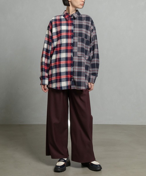 MARECHAL TERRE（マルシャルテル）の「ウォームセミワイドパンツ（その他パンツ・レディース・チャコールグレー/ブラック/ブラウン/ワインレッド/キャメル・SMALL/MEDIUM/LARGE）」の9枚目の写真