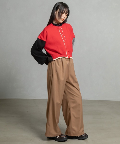 MARECHAL TERRE（マルシャルテル）の「ウォームセミワイドパンツ（その他パンツ・レディース・チャコールグレー/ブラック/ブラウン/ワインレッド/キャメル・SMALL/MEDIUM/LARGE）」の12枚目の写真