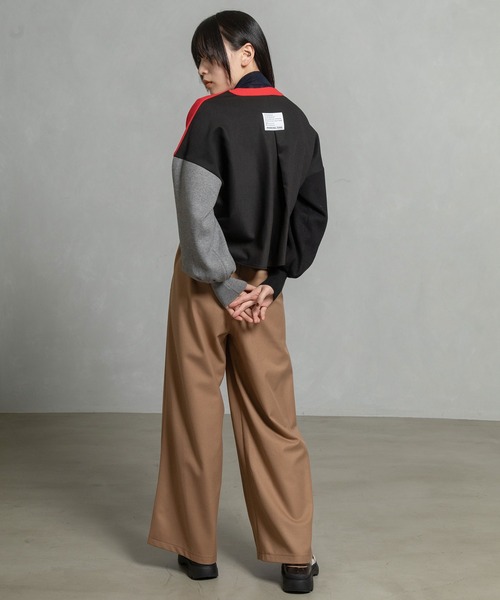 MARECHAL TERRE（マルシャルテル）の「ウォームセミワイドパンツ（その他パンツ・レディース・チャコールグレー/ブラック/ブラウン/ワインレッド/キャメル・SMALL/MEDIUM/LARGE）」の13枚目の写真