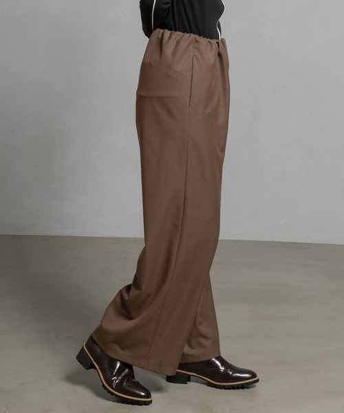 MARECHAL TERRE（マルシャルテル）の「ウォームセミワイドパンツ（その他パンツ・レディース・チャコールグレー/ブラック/ブラウン/ワインレッド/キャメル・SMALL/MEDIUM/LARGE）」の15枚目の写真