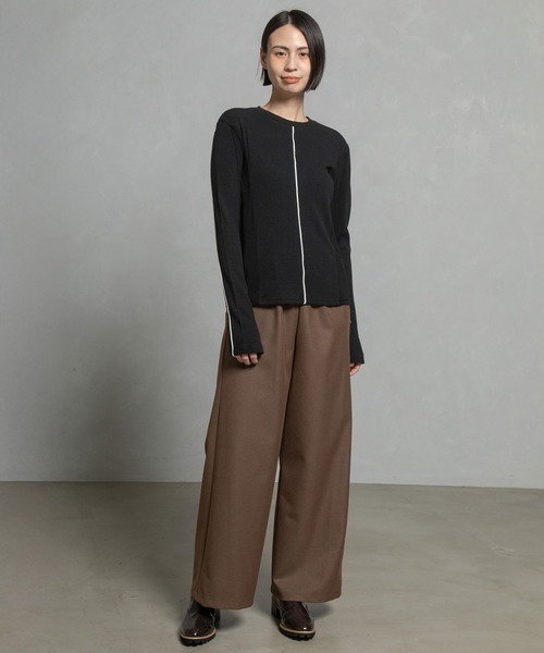 MARECHAL TERRE（マルシャルテル）の「ウォームセミワイドパンツ（その他パンツ・レディース・チャコールグレー/ブラック/ブラウン/ワインレッド/キャメル・SMALL/MEDIUM/LARGE）」の19枚目の写真