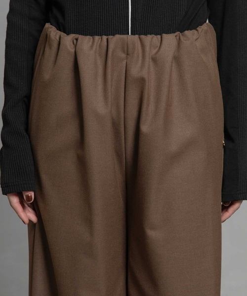 MARECHAL TERRE（マルシャルテル）の「ウォームセミワイドパンツ（その他パンツ・レディース・チャコールグレー/ブラック/ブラウン/ワインレッド/キャメル・SMALL/MEDIUM/LARGE）」の20枚目の写真