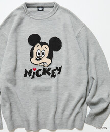 FREAK'S STORE(�t���[�N�X�X�g�A)�̌���W�J �yDisney / �f�B�Y�j�[ / �~�b�L�[�}�E�X�z�����b�N�X�t�B�b�g �W���K�[�h �N���[�l�b�N �j�b�g / MICKY FACE(�j�b�g/�Z�[�^�[)