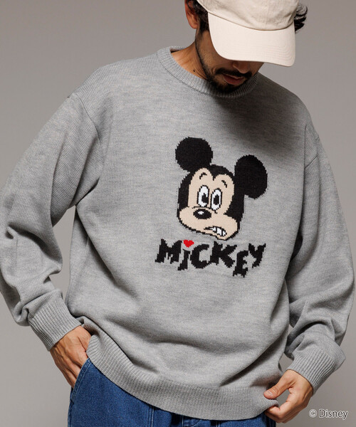 piu1uguale3⭐︎ミッキーコラボセーター美品 極美品 DJふぉい着用 1PIU1UGUALE3 ミッキー セーター ウノピュウ