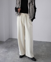 Riberry | コーデュロイ裏起毛セミワイドパンツ(その他パンツ)