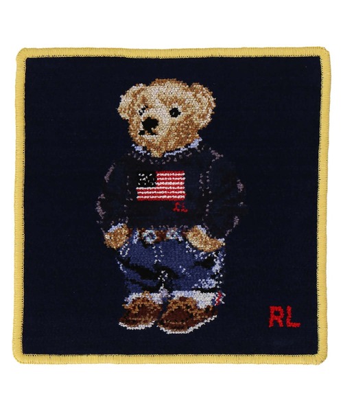 POLO RALPH LAUREN（ポロ ラルフ ローレン）の「シェニール織ハンカチ（ハンカチ/ハンドタオル・レディース・アイボリー/レッド/ピンク/ネイビー/イエロー/ベージュ・FREE）」の3枚目の写真