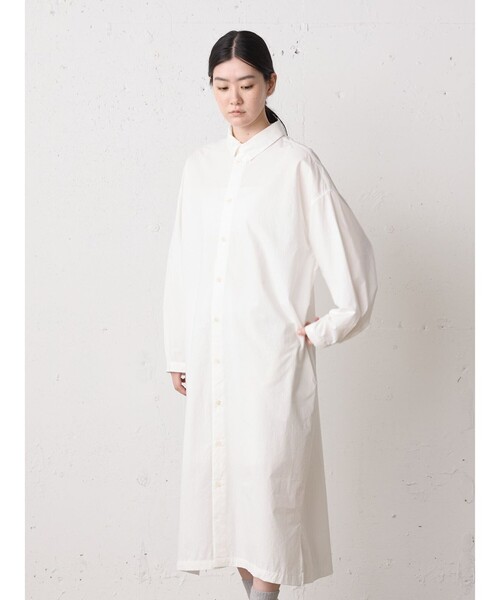 MidiUmi（ミディウミ）の「MidiUmi ワークシャツワンピース（ワンピース・レディース・ベージュ/オフホワイト・FREE）」の19枚目の写真