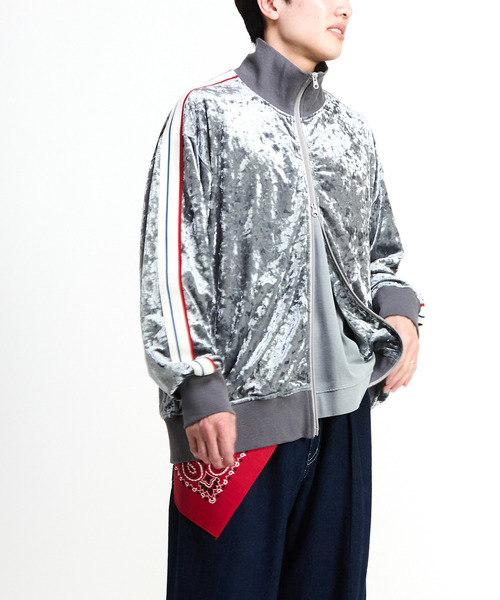 SIDE LINE CRASHED VELOR TRACK JACKET（ジャージ）｜CONVERSE TOKYO