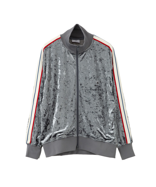CONVERSE TOKYO(コンバーストウキョウ)の「SIDE LINE CRASHED VELOR TRACK JACKET(ジャージ・レディース・ピンク/グレー/ブルー/ブラック・SMALL/MEDIUM)」の12枚目の写真