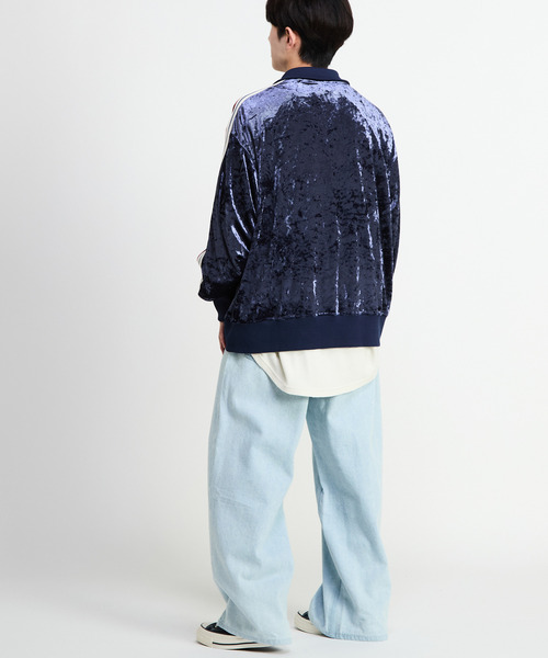 CONVERSE TOKYO(コンバーストウキョウ)の「SIDE LINE CRASHED VELOR TRACK JACKET(ジャージ・レディース・ピンク/グレー/ブルー/ブラック・SMALL/MEDIUM)」の22枚目の写真