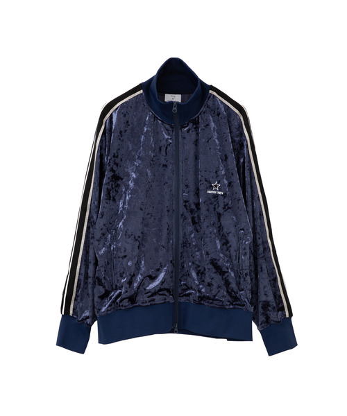 新品コンバーストウキョウサイドライン クラッシュベロアトラックジャケットM SIDE LINE CRASHED VELOR TRACK JACKET｜CONVERSE TOKYO (コンバース