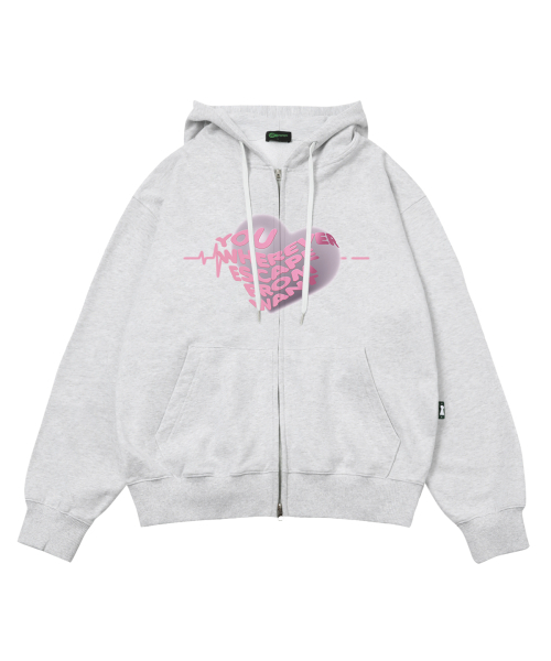 Icecape Pink Heart bit print 2‑way wear футболка — бело‑медовый мёд
