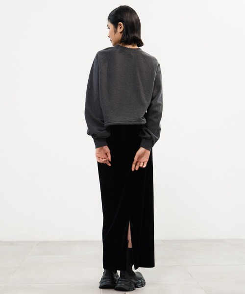 STUDIOUS（ステュディオス）の「【STUDIOUS/ステュディオス】DRAWSTRING GATHER SLEEVE SWEAT SHIRT/ドローストリングギャザースリーブスウェットシャツ（スウェット・レディース・ダークブラウン/ダークグレー・FREE）」の5枚目の写真